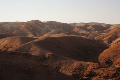 Scenic view of desert against sky