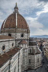 Cathedral of santa maria del fiore and baptistery view from the giotto bell tower