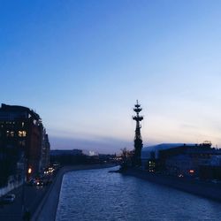 View of river in city