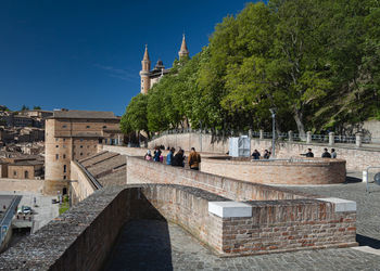 Urbino, city and world heritage site in the marche region of italy at sumemr