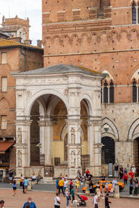 Wonderful piazza del campo in siena, tuscany, italy