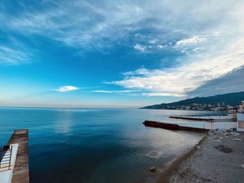 Scenic view of sea against sky