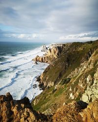 Scenic view of sea against sky