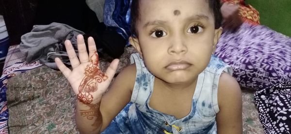 Portrait of cute girl