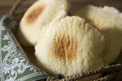 Close-up of bread on table