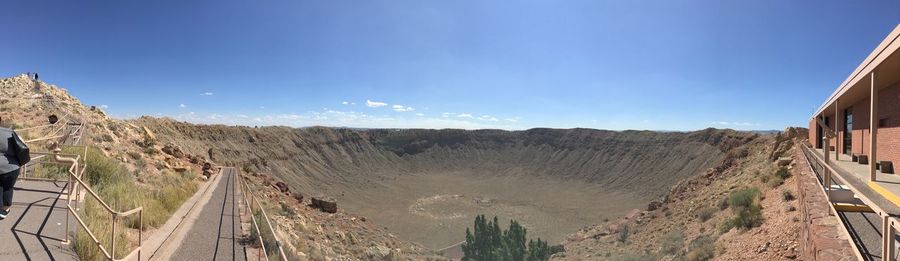 Panoramic view of road against sky