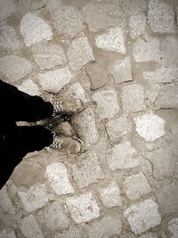 View of cobblestone street