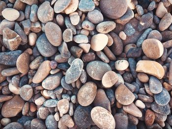 Full frame shot of pebbles