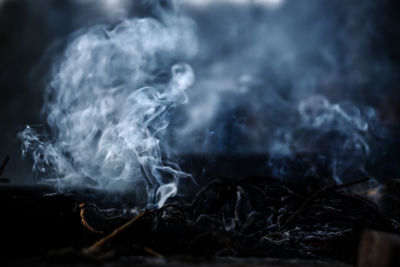 Close-up of smoke