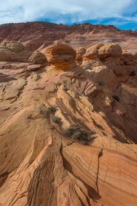 Aerial view of a desert