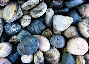 Full frame shot of pebbles