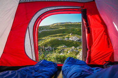 Morning view from the tent.