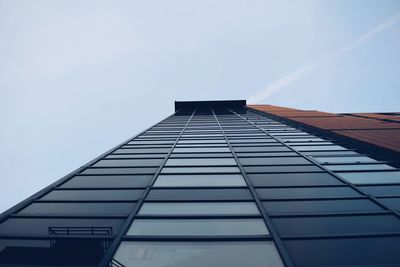 Low angle view of modern building against sky