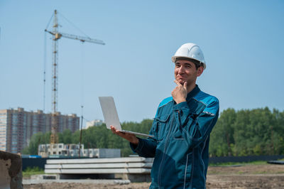 Young man using mobile phone