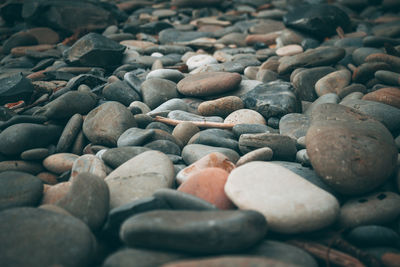 Full frame shot of pebbles