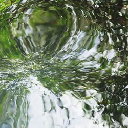 Full frame shot of rippled water in lake