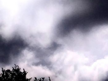 Low angle view of storm clouds in sky