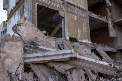 Close-up of old building