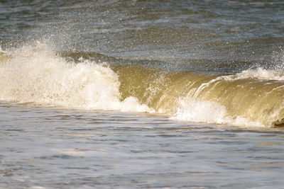 View of waves in sea