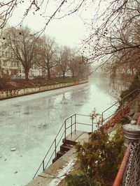 Footbridge over canal