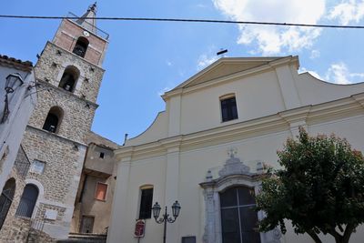 Low angle view of building against sky