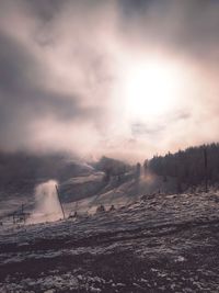 Winterwonderland - the slope is covered with snow