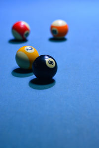 Close-up of balls on table