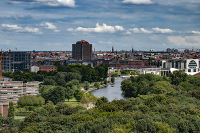 Berlin, germany, august 10, 2012 generic panorama of berlin