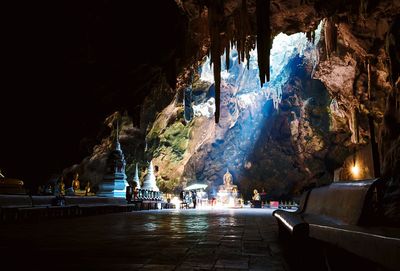 Road in city at night