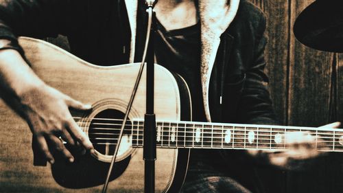 Close-up of guitar