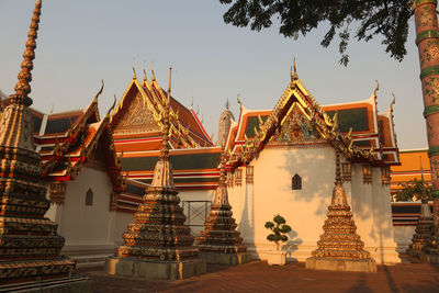 View of temple building against sky