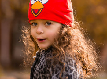 Portrait of smiling girl