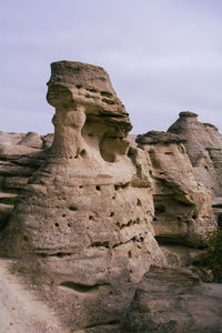 View of rock formations