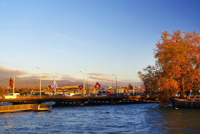 Scenic view of river against clear sky