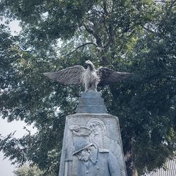 Low angle view of statue