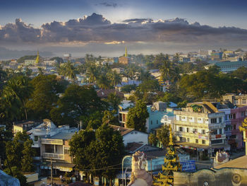 Nice view to burma from the window at the hotel