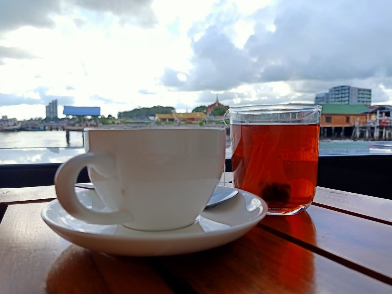 CLOSE-UP OF COFFEE ON TABLE