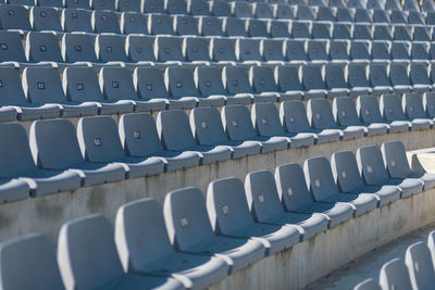 Empty seats in stadium