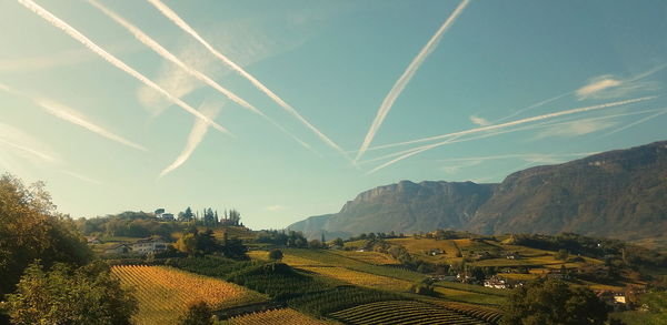 Panoramic view of landscape against sky