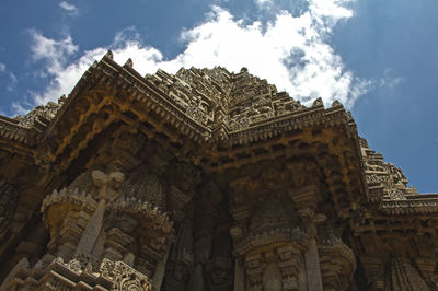 Low angle view of temple