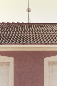 Roof of building against sky