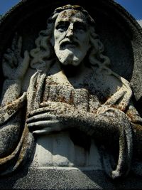 Low angle view of statue