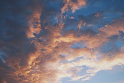 Low angle view of cloudy sky