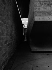 Empty corridor of building