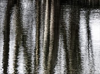 Reflection of clouds in lake
