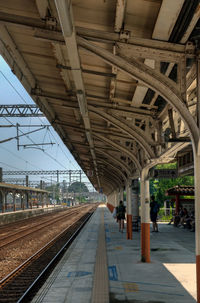 Railroad station platform