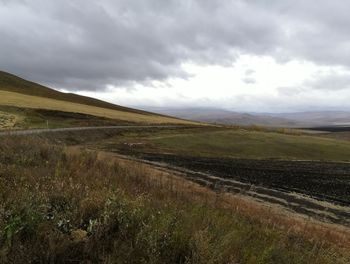 Scenic view of landscape against sky