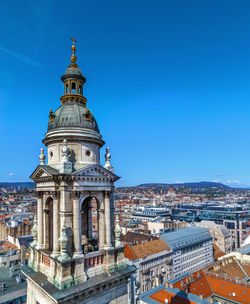 View of budapest from st. stephen's basilica, hungary