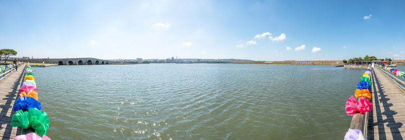 Panoramic view of sea against sky