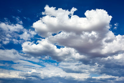 Low angle view of clouds in sky